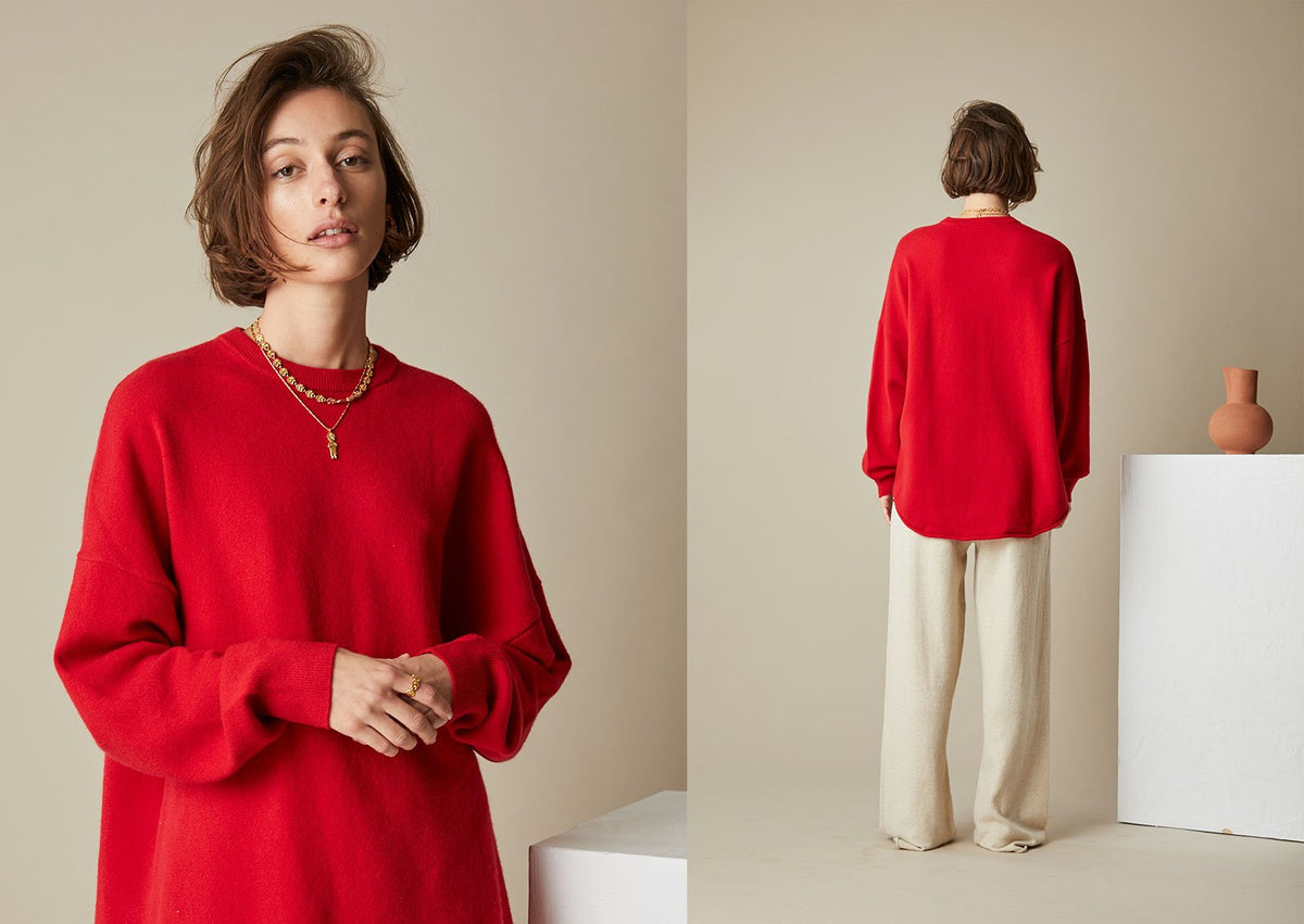 extreme cashmere crewneck sweater unisex – 53 crew hop