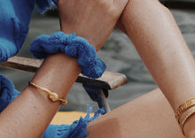 Load image into Gallery viewer, Poolside Scrunchie - Azure