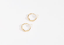 Load image into Gallery viewer, Mini Relic Hoop Earrings - Yellow Gold Plate