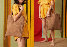 Load image into Gallery viewer, LALLA - TOWEL TOTE BAG - CARAMEL