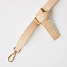 Load image into Gallery viewer, Leather Cross Body Knot Strap - Beige
