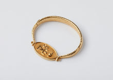 Load image into Gallery viewer, Tanit Bangle - Yellow Gold Plate