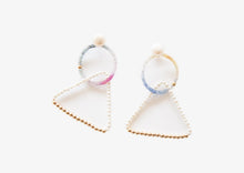 Load image into Gallery viewer, Cala D'or Pyramid Earrings - Pastel Multi