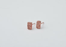 Load image into Gallery viewer, Rhassoul Studs - Rose Gold Plate