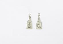 Load image into Gallery viewer, Tanit Drop Earrings - Sterling Silver