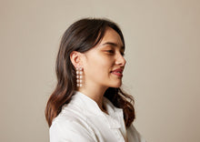 Load image into Gallery viewer, Amulet of the Sun Earrings - Rose Gold Plate