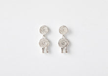 Load image into Gallery viewer, Solar Halo Earrings - Sterling Silver
