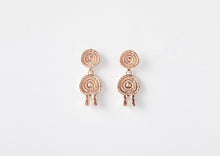 Load image into Gallery viewer, Solar Halo Earrings - Rose Gold Plate