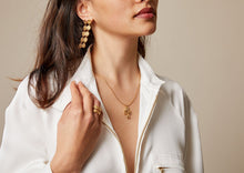 Load image into Gallery viewer, Smoking Mirror Necklace - Yellow Gold Plate