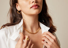 Load image into Gallery viewer, Amulet of the Sun Necklace - Yellow Gold Plate