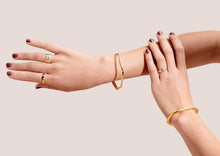 Load image into Gallery viewer, Relic Bangle - Yellow Gold Plate