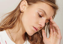 Load image into Gallery viewer, Aztec Stud Earring - Yellow Gold Plate