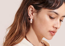 Load image into Gallery viewer, Anchovy Hoop Earrings - Rose Gold Plate
