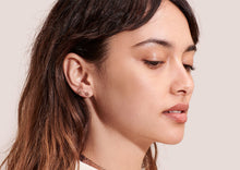 Load image into Gallery viewer, L. F. Stud Earrings - 9kt White Gold
