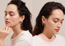 Load image into Gallery viewer, Seven Wonders Hoop Earrings - 18kt Yellow Gold - Made to order