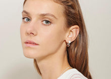 Load image into Gallery viewer, Mini Relic Hoop Earrings - Yellow Gold Plate