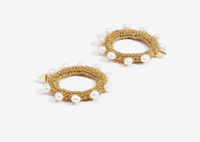 Load image into Gallery viewer, Pearl Diver Hoop Earrings - Gold
