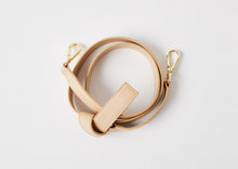 Load image into Gallery viewer, Leather Cross Body Knot Strap - Beige

