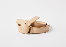 Load image into Gallery viewer, Leather Cross Body Knot Strap - Beige
