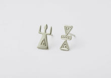 Load image into Gallery viewer, Mother Tannou Alter Studs - 9kt White Gold

