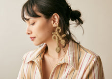Load image into Gallery viewer, Hooded Cobra Earrings - Gold
