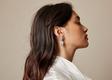 Load image into Gallery viewer, Solar Halo Earrings - Sterling Silver
