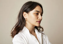 Load image into Gallery viewer, Higher Than The Sun Hoop Earrings - 18kt Yellow Gold
