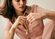 Load image into Gallery viewer, Tetouan Charm Ring - Yellow Gold Plate
