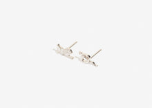 Load image into Gallery viewer, L. F. Stud Earrings - 9kt White Gold
